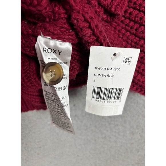 Roxy Women's Rumba Red Button-Up Cardigan Sweater Size Small New With Tag's. - Picture 7 of 8